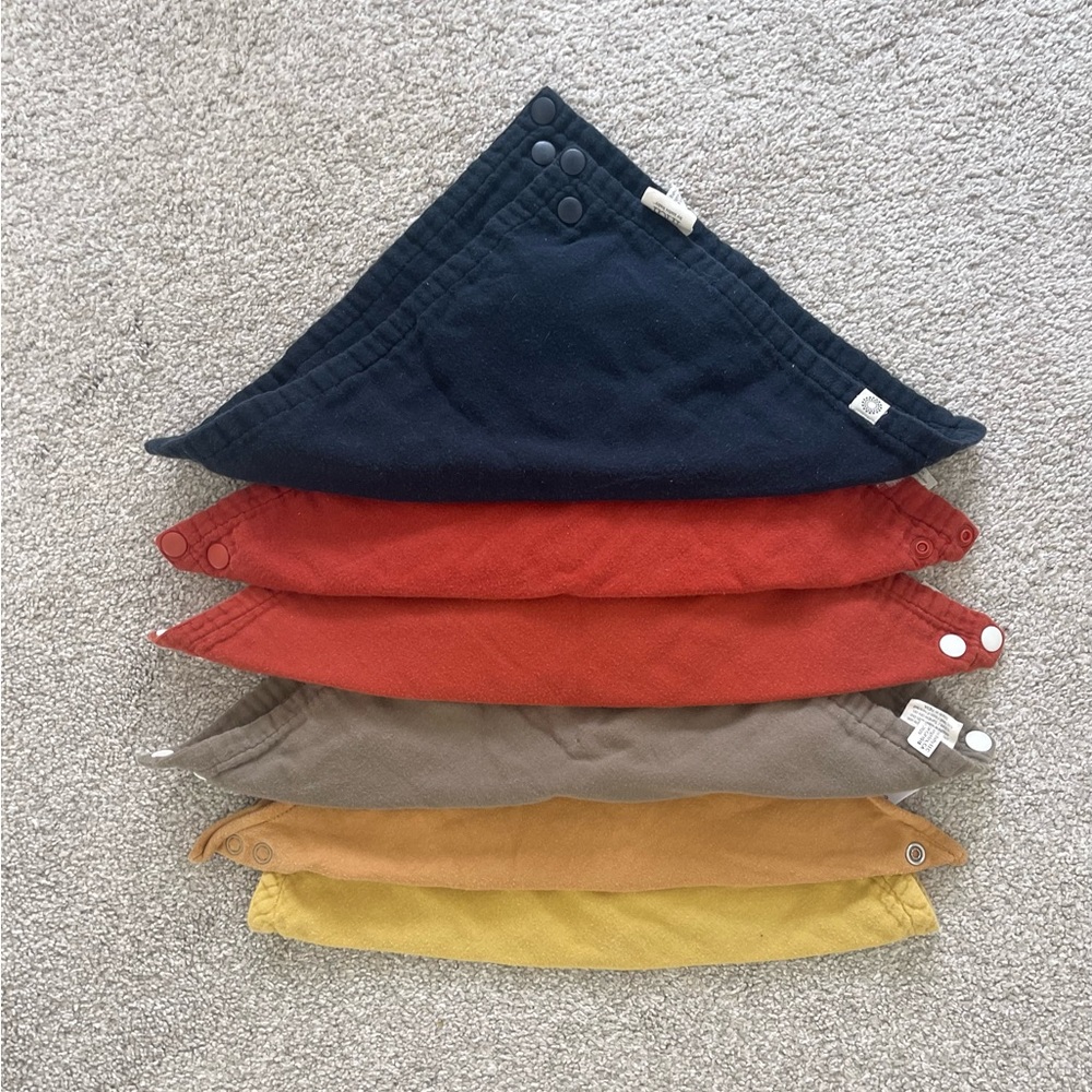 Bandanas or cloth bibs for baby & toddler (Nordstrom and Kishu Baby Indi)